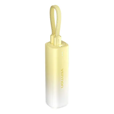 Powerbank 5000mah Vention fhwy0 20w + kabel usb-c do lightning (żółty)