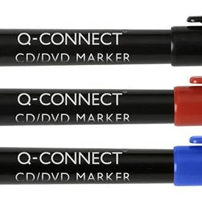 Marker cd/dvd Q-Connect czerwony 1mm