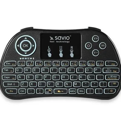 Savio klawiatura bezprzewodowa tv box, smart tv, konsole, pc, kw-01
