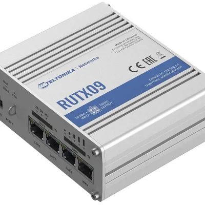 Teltonika router lte rutx09 (cat 6), 4xgbe, gnss, ethernet
