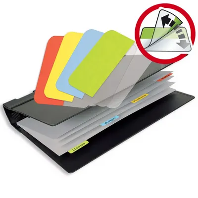 Zakładki indeksujące foliowe 12x40mm mix kolorów DJOISx3l 48szt