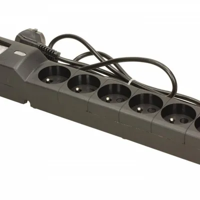 Lestar listwa przeciwprzepięciowa lx 610, 1l, 1.5m, czarna
