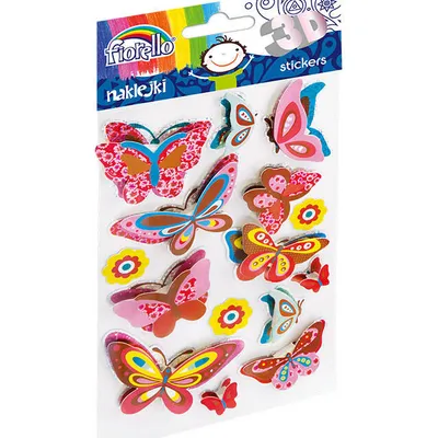 Naklejki dekoracyjne 3d Fiorello gr-np018 motyle 170-2470 mix