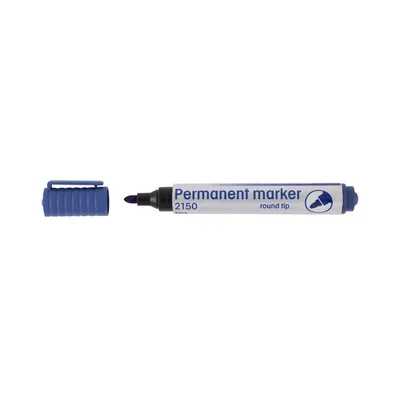 Marker permanentny D.RECT 2150 niebieski okrągła 1-3mm