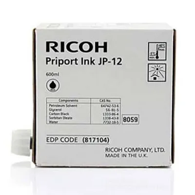 Ricoh oryginalny ink / tusz 817104, black, 600 RICOH dx3240, 3440, jp1210, 1215, 1250, 1255, 3000