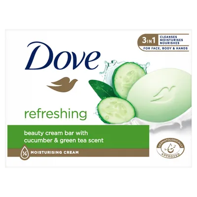 Mydło w kostce DOVE cucumber & tea scent