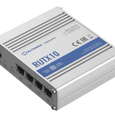 Teltonika router rutx10 3xlan, 1xwan, ble, wi-fi