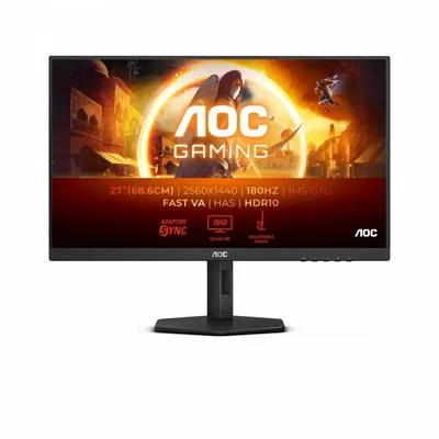 Aoc monitor q27g4xn 27 cali fast va 180hz hdmix2 dp pivot