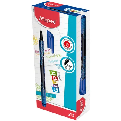 Cienkopis MAPED graph peps deco niebieski 0.4mm