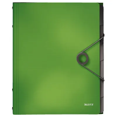 Teczka segregująca a4 LEITZ solid 45691050 jasnozielony pp 6 przekładek
