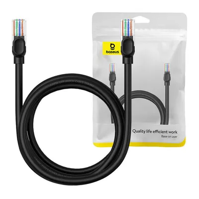 Kabel sieciowy Baseus ethernet cat5, 2m (czarny)