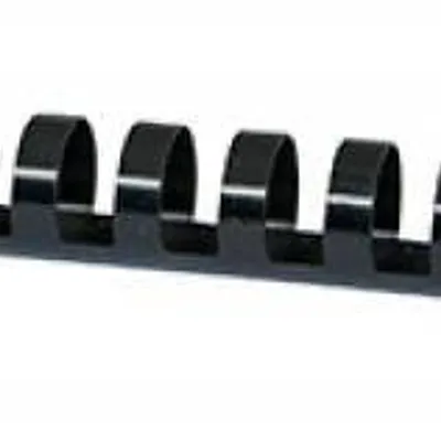 Grzbiet plastikowy 16mm (145 kartek) OFFICE PRODUCTS czarny 100 szt.