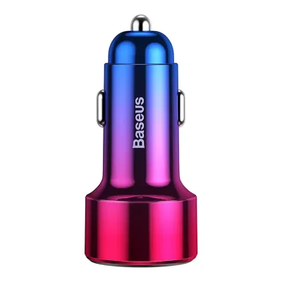 Ładowarka samochodowa Baseus magic usb + usb-c qc 4.0 pd 45w (czerwono-niebieska)