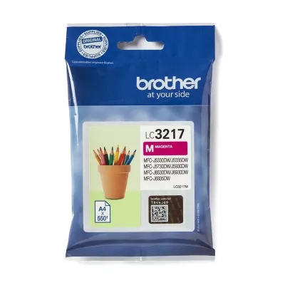 Tusz oryginalny BROTHER lc3217m magenta 550 stron