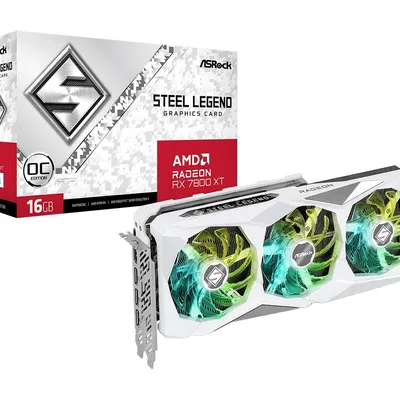 Asrock karta graficzna radeon rx 7800 xt steel legend oc 16g gddr6 256bit