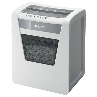 Niszczarka p5 a4 LEITZ iq office 80020000 10 kartek ścinki 2x15mm 23 litry