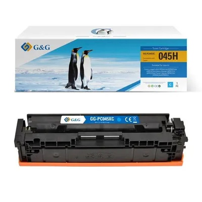 G&g kompatybilny toner z 045hc, cyan, 2200s, nt-pc045xc, dla canon mf634cdw, mf632cdw, lbp612cdw, lbp611cn, lbp613cdw, n
