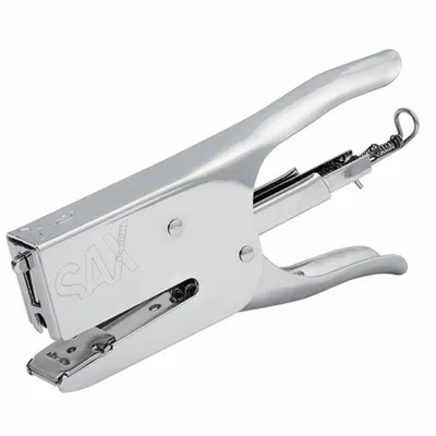 Zszywacz nożycowy metalowy SAX design 630 srebrny 40 kart