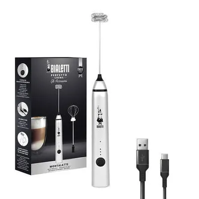 Bialetti whipper pro - spieniacz do mleka srebrny