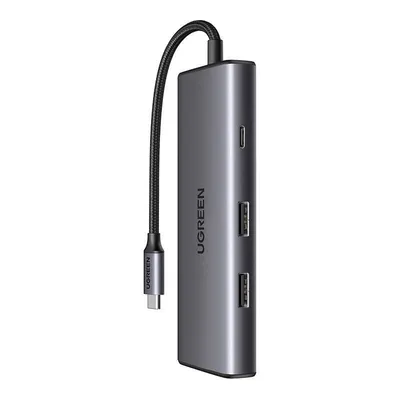 Adapter / hub 7w1 UGREEN revodok pro usb do 2x usb-a 3.2, usb-c 3.2, sd/tf, pd