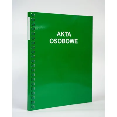 Teczka do akt osobowych a4/1,2cm zielona Konfex t-03