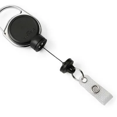 Mechanizm ściągający z paskiem na zatrzask i kółkiem 60cm DURABLE extra strong 832901 czarny