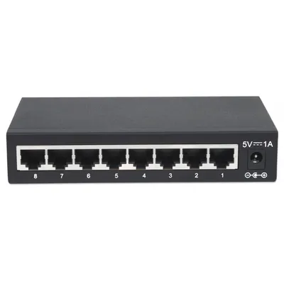 Intellinet przełącznik gigabit 8x 10/100/1000 mbps rj45 desktop metalowy