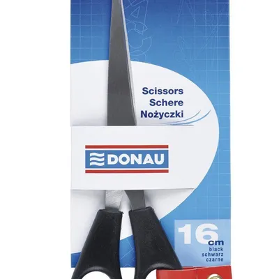 Nożyczki 160mm DONAU czarne