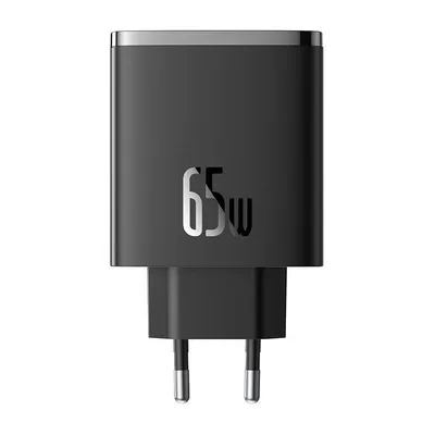 Ładowarka sieciowa Baseus os-cube pro 2xusb-c + usb, 65w (czarna)