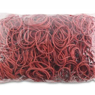 Gumki recepturki OFFICE PRODUCTS 50mm 1,5x3mm 60% czerwone 1kg