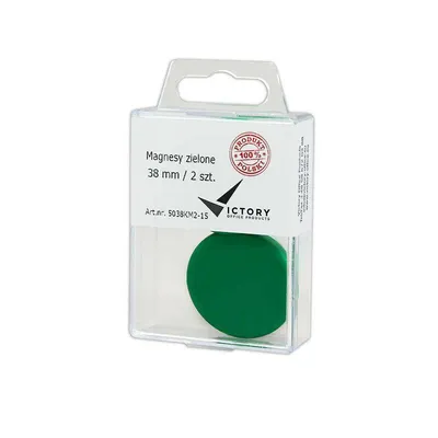 Magnesy 38mm VICTORY OFFICE PRODUCTS 5038km2-15 zielone 2szt