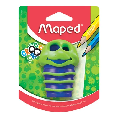 Temperówka MAPED croc croc 2 otwory mix kolorów blister