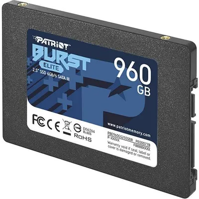 Patriot ssd 960gb burst elite 450/320mb/s sata iii 2.5