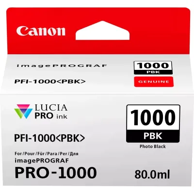 Tusz oryginalny CANON pfi1000pbk 0546c001 photo czarny 80 ml