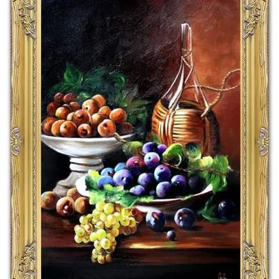 Tradycyjna - owoce na paterach - 75x105 cm - g16595