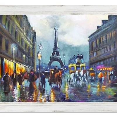 Paryż - paryż nocą - 63x84 cm - g15700