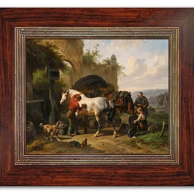 Kopie mistrzów malarstwa-reprodukcja na płótnie+rama 36x31cm g95044
