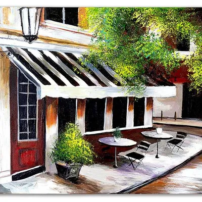 Paryż - cafe de paris - 60x90 cm - g00728
