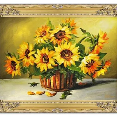 Słoneczniki - słoneczny kosz - 63x84 cm - g15452