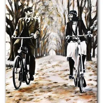Ludzie - para rowerzystów - 200x125 cm - g94746