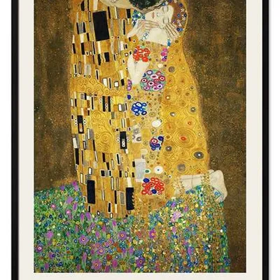 Obraz drukowany - gustav klimt - pocałunek - 63x93 cm - g114456