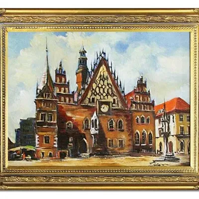 Wrocław - wrocławski ratusz - 40x50 cm - g02045