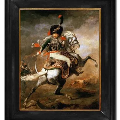 Theodore gericault - oficer gwardii imperatorskiej - 58x68 cm - g94496
