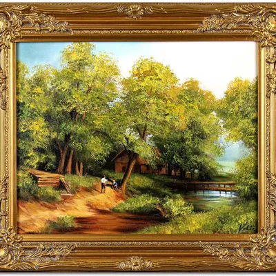 Pejzaż tradycyjny - drzewa - 53x64 cm - g02654