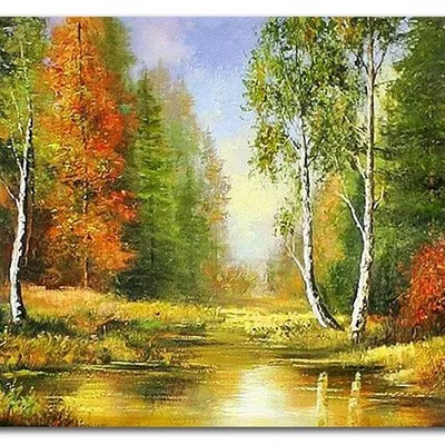 Obraz olejny - pejzaże - 50x70 cm - g119085