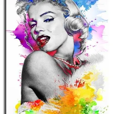 Marilyn monroe - opleciona przez tęczę - 60x90 cm - g92713