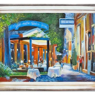 Paryż - cafe de paris - 64x84 cm - g03221