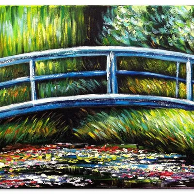 Claude monet - japoński mostek - 50x70 cm - g17235