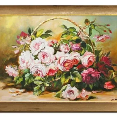 Róże - delikatność kwiatów - 75x105 cm - g02292