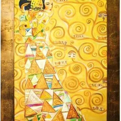 Gustav klimt - oczekiwanie - 77x107 cm - g00333